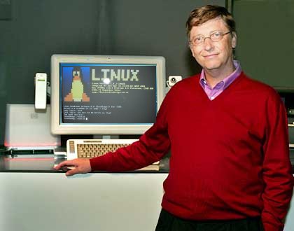 Bill gates and Linux